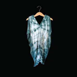 fir green tie dye kaftan
